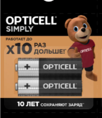 Батарейка Opticell LR06 (AA-пальчиковые) AA щелочной 2 шт.