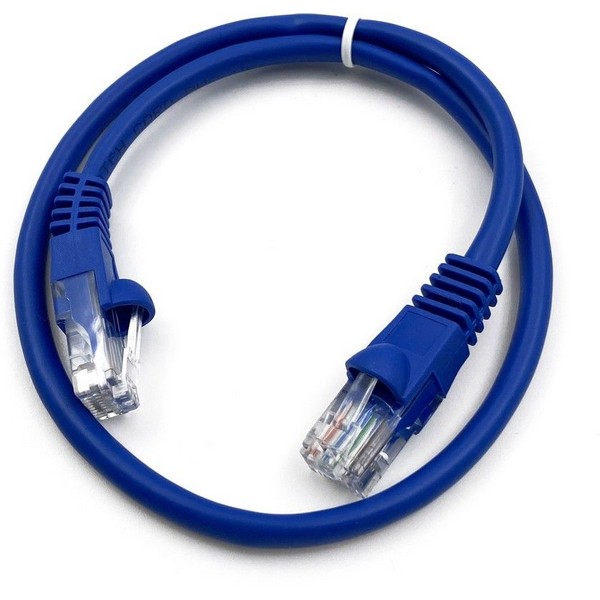 Патч-корд Buro UTP 4 пары cat5E CCA molded 0,5 м, голубой