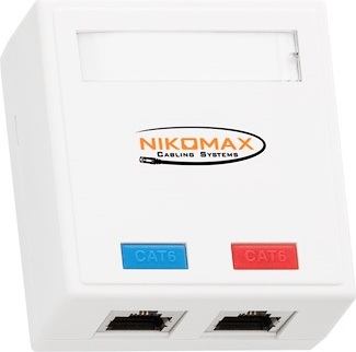 Розетка Nikomax NMC-WO2SD2-WT